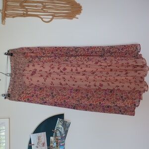 Floral pattern maxi skirt